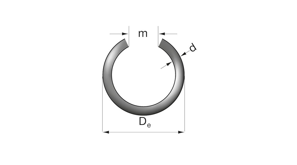 Inele de siguranta pentru alezaje, executie B, conform DIN 7993